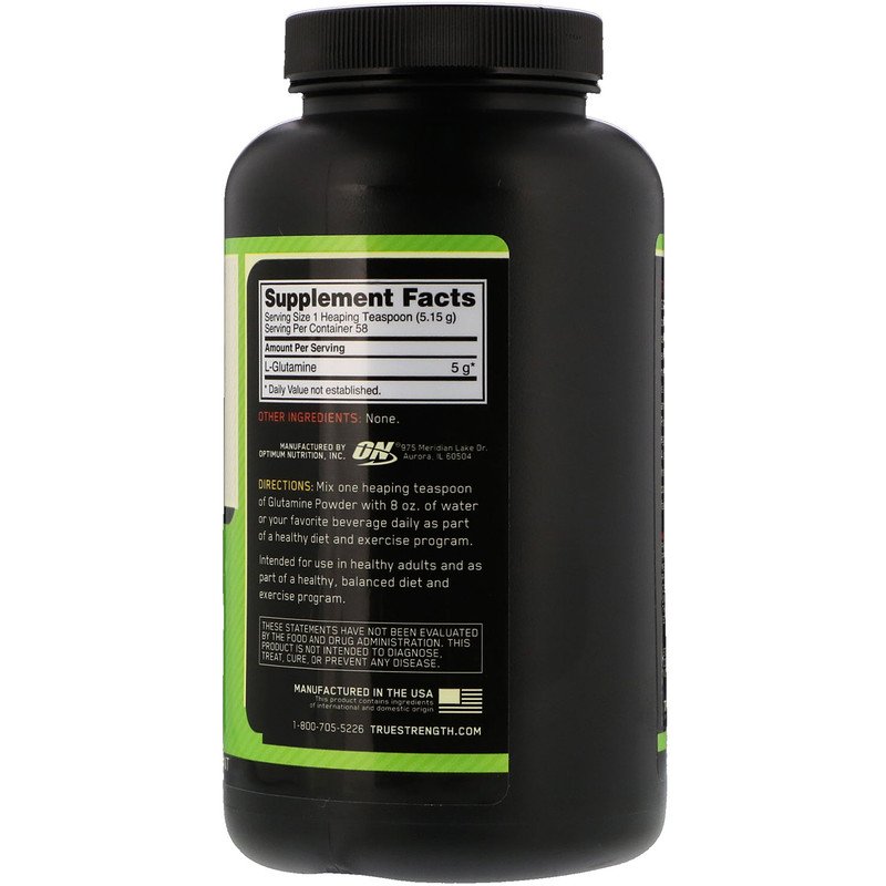 Optimum Nutrition Glutamine Powder-58Serv.-300G