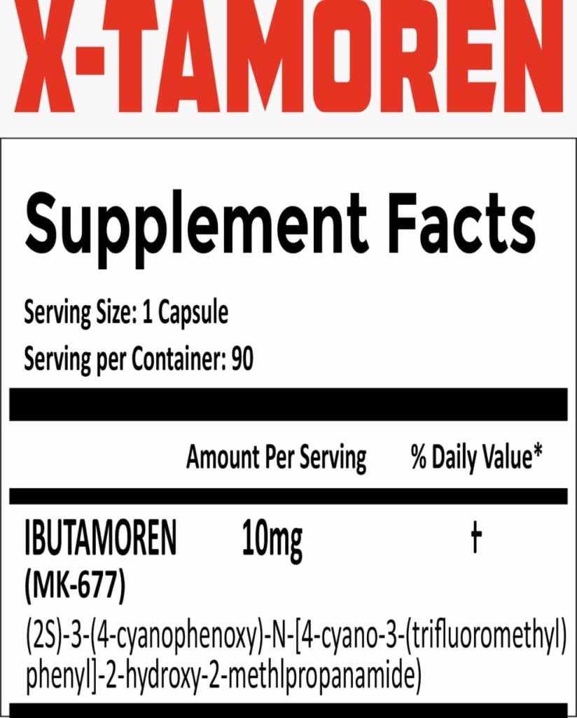 Xsarm professional booster X-tamoren ibutamoren(mk-677)-90Caps.