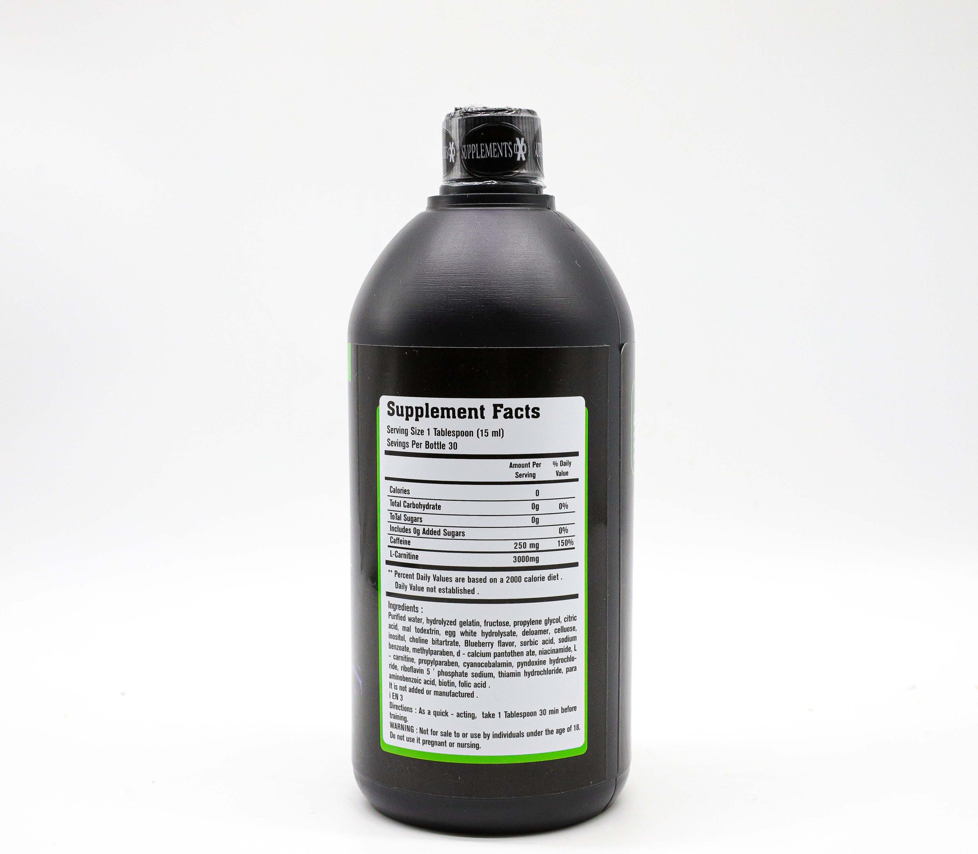 Supplement X Carnitine 3000MG 30Serv.-450ML.-Bluberry