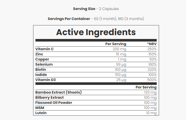 My Vitamins Hair, Skin&amp;Nails-90Serv.-180Caps.