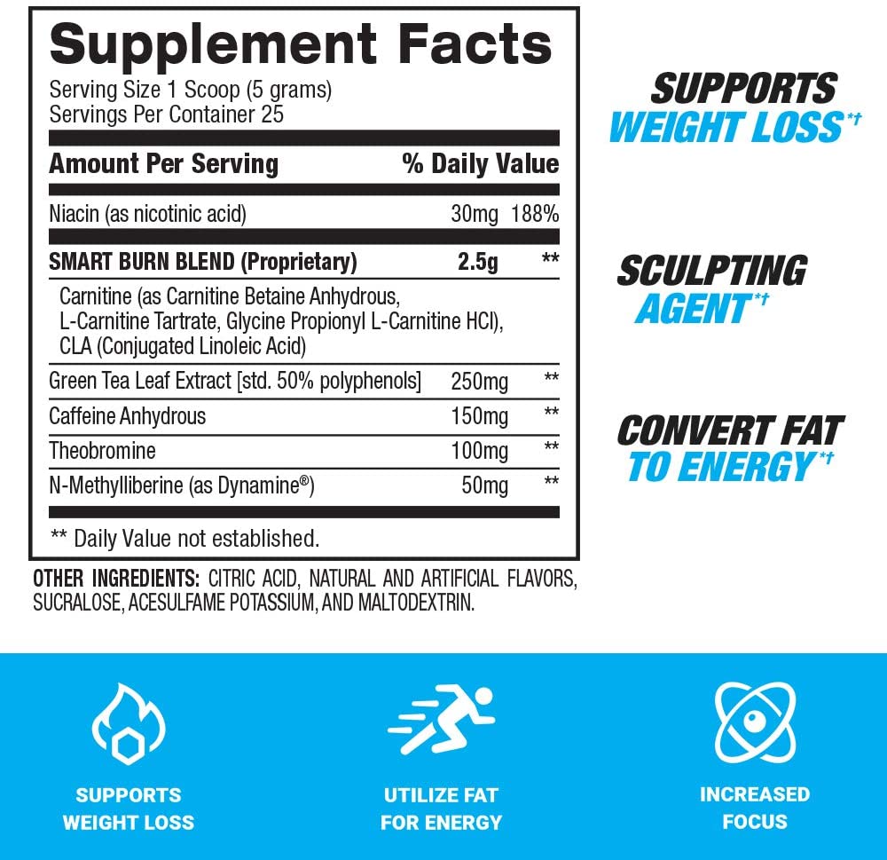 Bpi Sports Smart Burn-25Serv.-125G-Tropical Fruit Punch