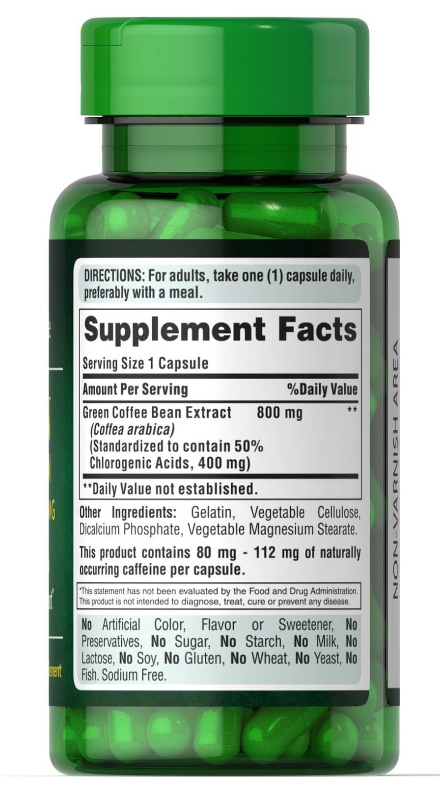 Puritan's Pride Green Coffee Bean 800Mg