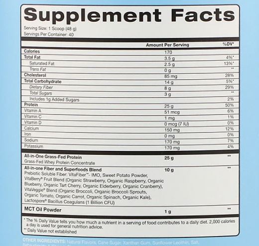 Rsp Clean Active Nutrition Truefit-40serv-1.92G-Vanilla