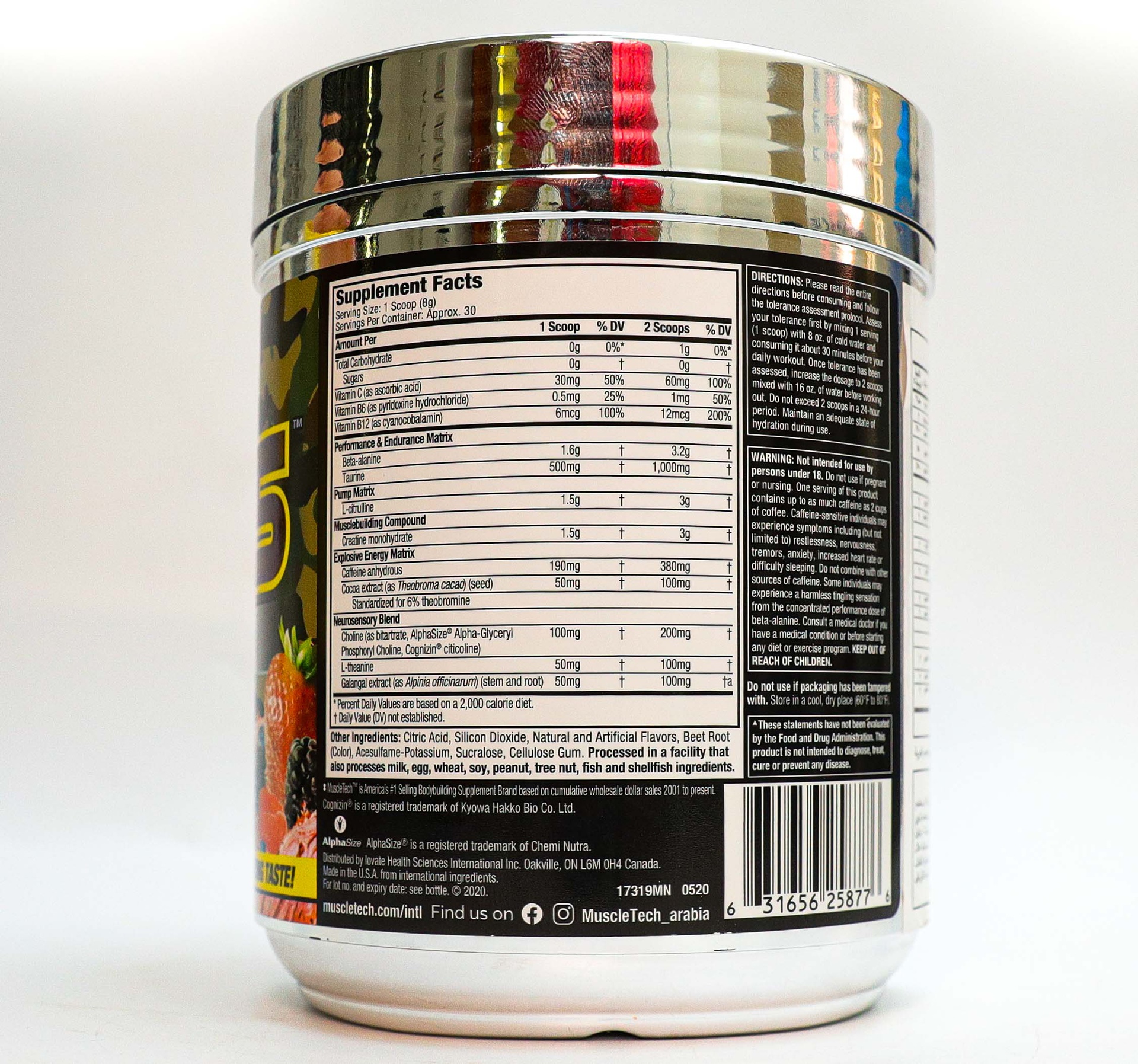 Muscletech Performance Series Vapor X5 30Serv 232G Fruit Punch Blast