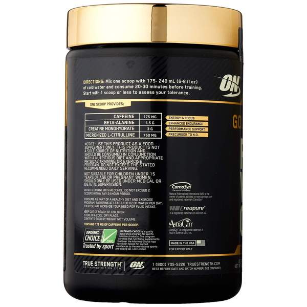 Optimum Nutrition Gold Standard Pre-Workout-30Serv.-330g-Watermelon