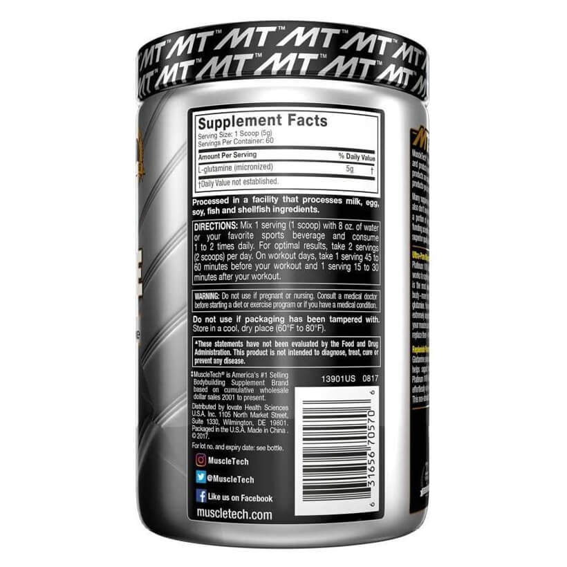 Muscletech Platinum Glutamine-60Serv.-300G