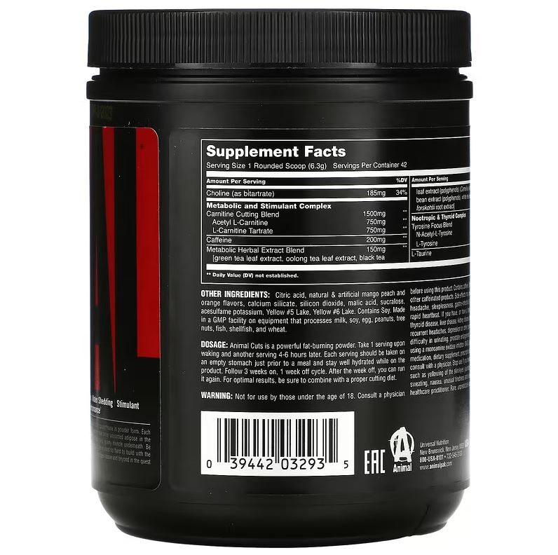 Universal Animal Cuts Powder-42Serv.-248G-Blue Ice Pop