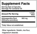 Swanson Full Spectrum Ashwagandha-50Serv.-100Caps.