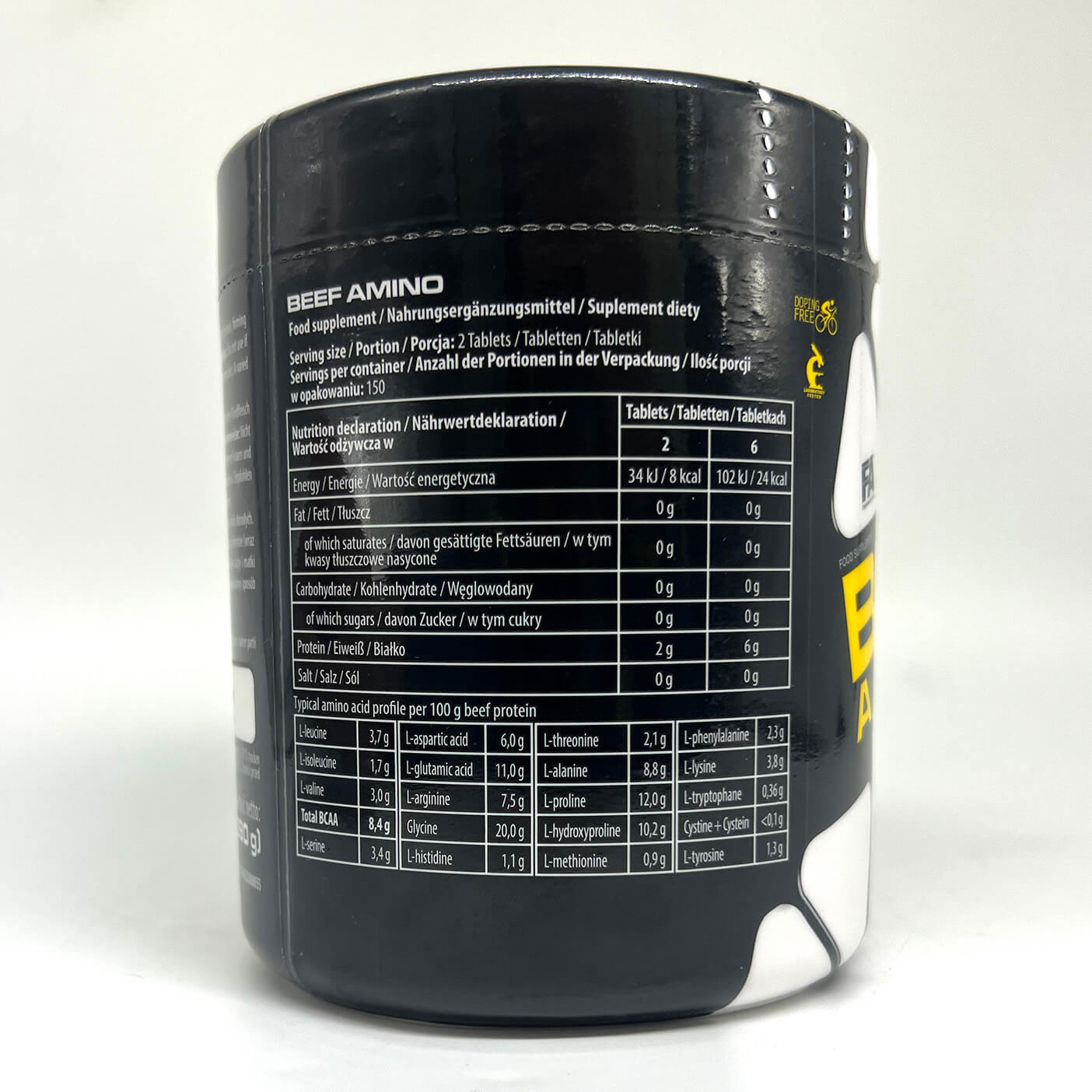 FA Nutrition Beef Amino 100%Beef Peptides-150Serv.-300Tablets