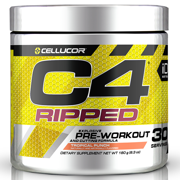 [842595105049] Cellucor C4 Ripped ID Pre workout-30Serv.-180G-Tropical Punch