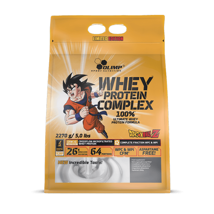 [5901330073595] Olimp Sport Nutrition Whey Protein Complex Dragon Ball Z-64Serv.-2270G-White Chocolate And Raspberry