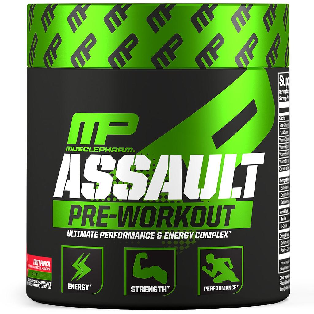 [653341043016] Muscle Pharm Assault Pre-Workout-30Serv.-222G.-Fruit Punch