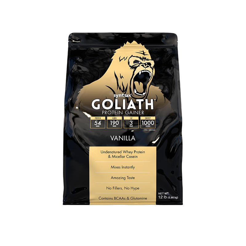 [893912125400] Syntrax Goliath Protein Gainer-41Serv.-5.44KG-Vanilla