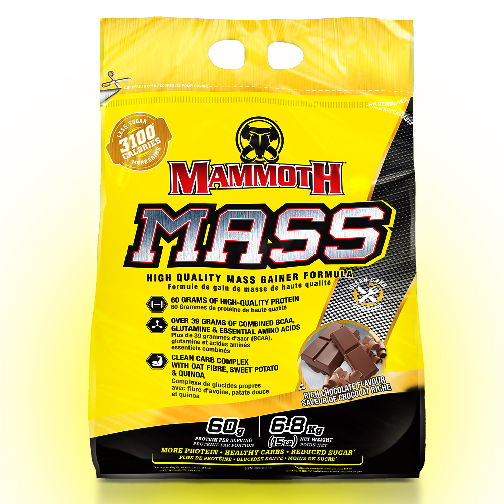 [625486101005] Mammoth Supplements Mass Weight Gainer-21Serv.-6800G-Double Rich Chocolate
