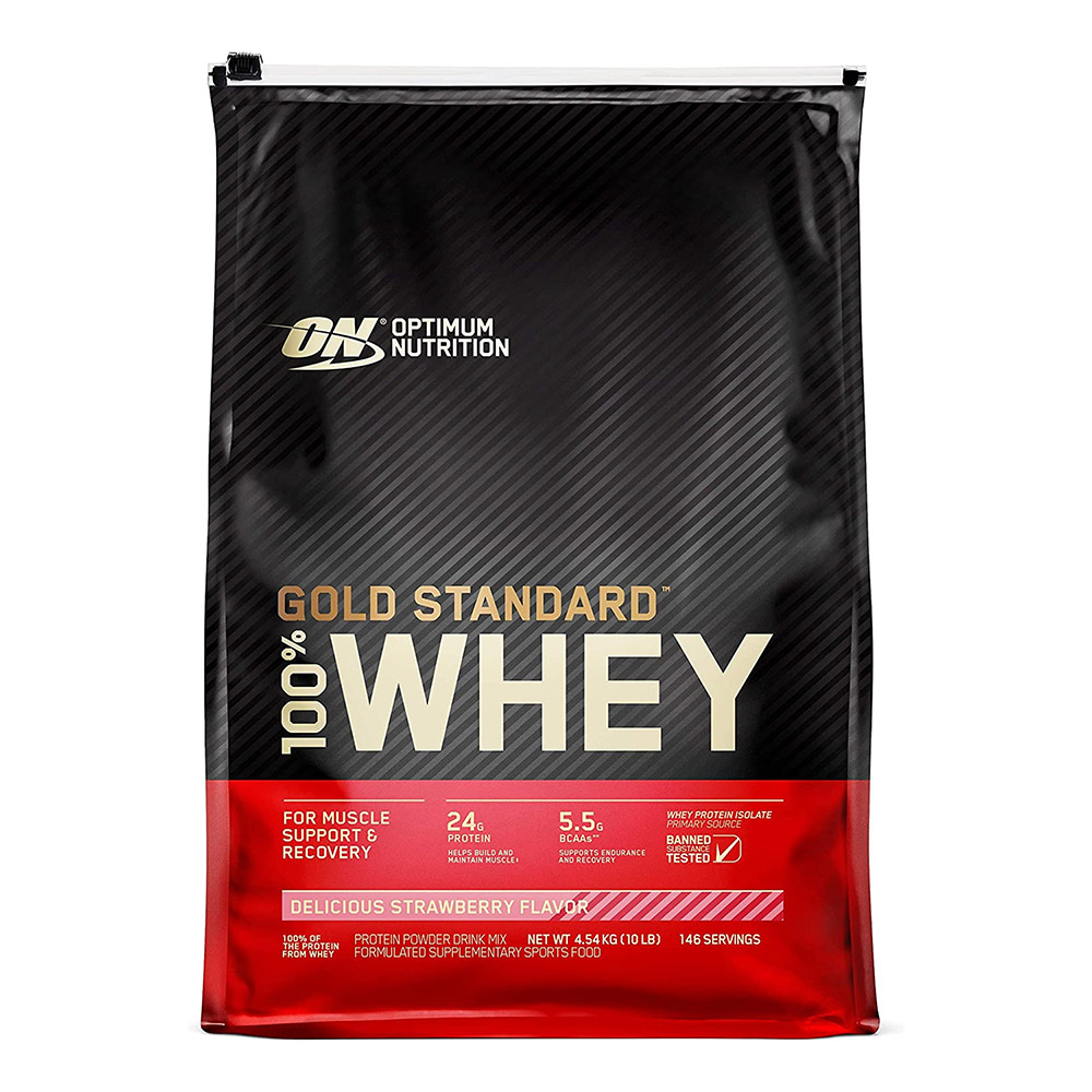 [748927051001] Optimum Nutrition Gold Standard 100% Whey-149Serv.-4.54KG-Delicious Strawberry