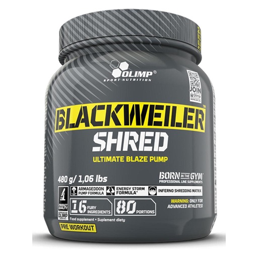 [5901330064678] Olimp Sport Nutrition Black Weiler Shred-80Serv.-480G-Exotic Orange