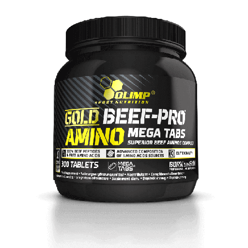 [5901330043918] Olimp Sport Nutrition Gold Beef - Pro Amino Mega Tabs-300Tabs.-645g 