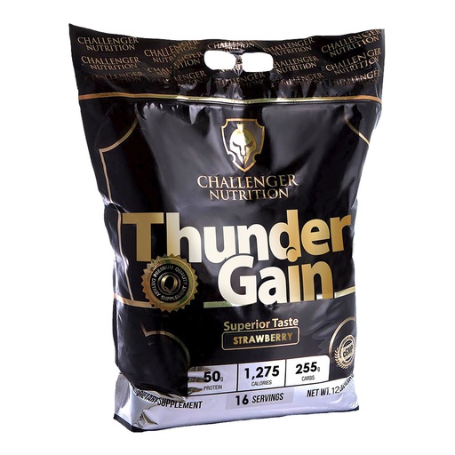 [6224009363087] Challenger Nutrition Thunder gain-16Serv.-5.443G-Strawberry