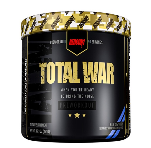 [601754191510]  Redcon1 Total War Preworkout-30Serv.-441G-Blue Raspberry