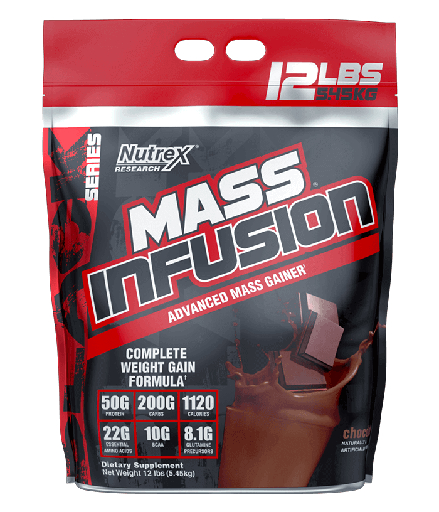 [857268005984] Nutrex Research Mass Infusion Advanced Mass Gainer-19Serv.-5.45kg-Chocolate