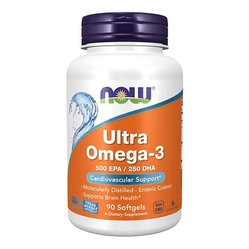 [733739016614] Now Foods Ultra Omega-3 500Epa 250Dha-90Serv.-90Softgels.