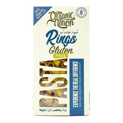 [6222023700604] Organic Nation Gluten Free Pasta Rings-350G