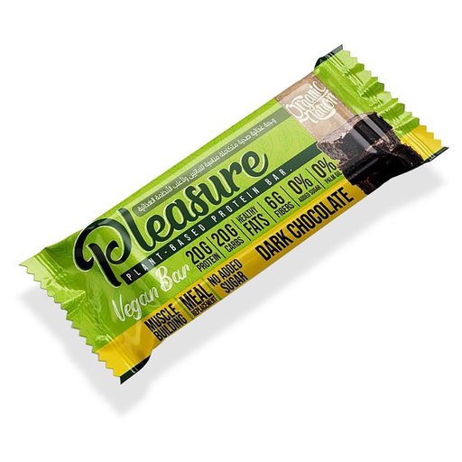 [6222023700437] Organic Nation Pleasure Plant-Based Protein bar Vegan bar-65G-Dark Chocolate