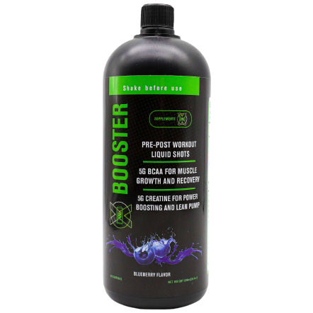 [0722777859628] Supplement X Booster Bcaa-30Serv.900ML.-Blueberry