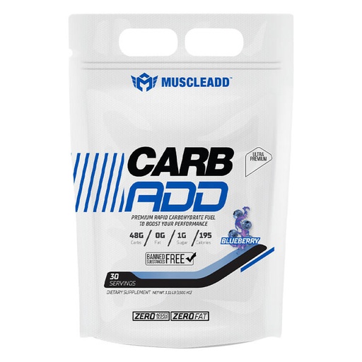 [6223007820462] Muscle Add Carb Add-30Serv.-1500G-Blueberry