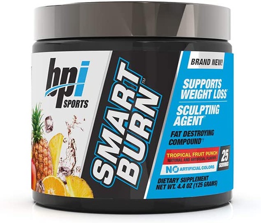 [810516032606] Bpi Sports Smart Burn-25Serv.-125G-Tropical Fruit Punch