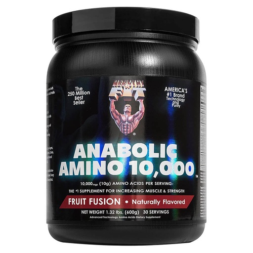 [799750002319] Healthy N' Fit Anabolic Amino 10,000-30Serv.-600G-Fruit Fusion