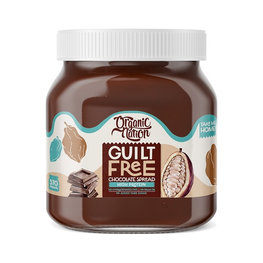 [6222023702066] Organic Nation Guilt Free Chocolate Spread High Protein-370G