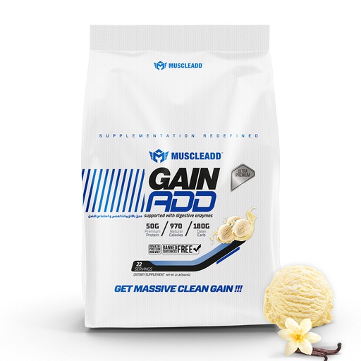 [6224009363612] Muscle Add Gain Add-22Serv.-5.44KG-Vanilla