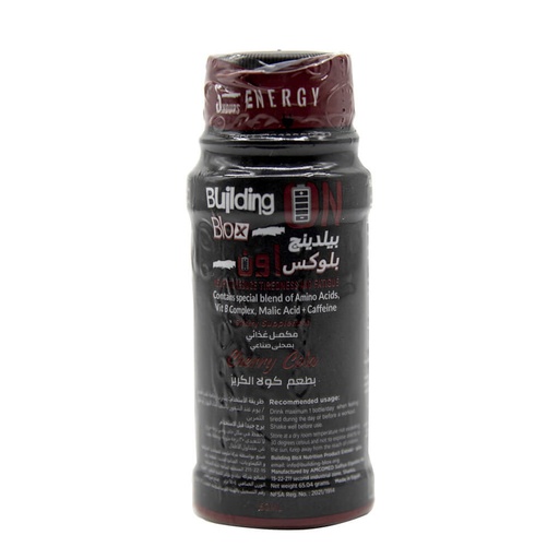 [6224010248144] Building Blox On Energy Shot-1Serv.-60Ml-Cherry cola