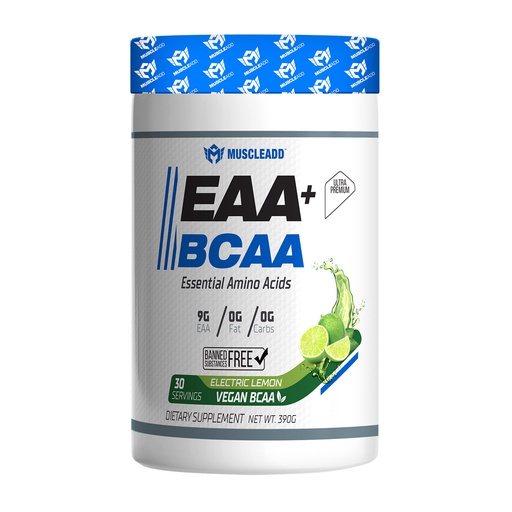 [6223007821063] Muscle Add Eaa+Bcaa Essential Amino Acids-30Serv.-390G.-Electric Lemon