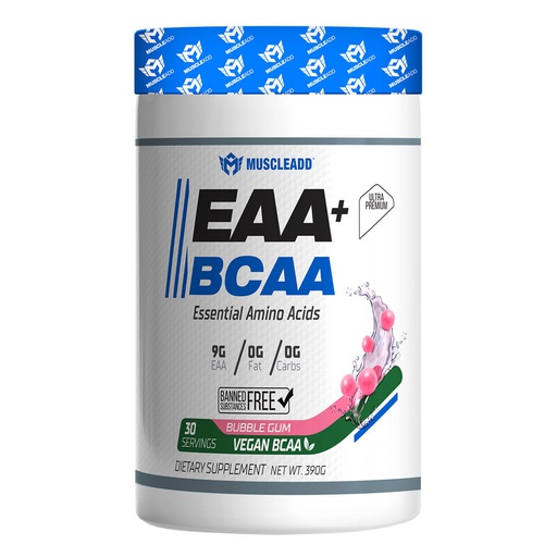 [6223007821070] Muscle Add Eaa+Bcaa Essential Amino Acids-30Serv.-390G.-Bubble Gum