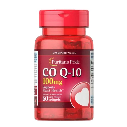 [025077000579] Puritan's Pride Co Q-10 100Mg-60Serv.-60Rapid Release Softgels.