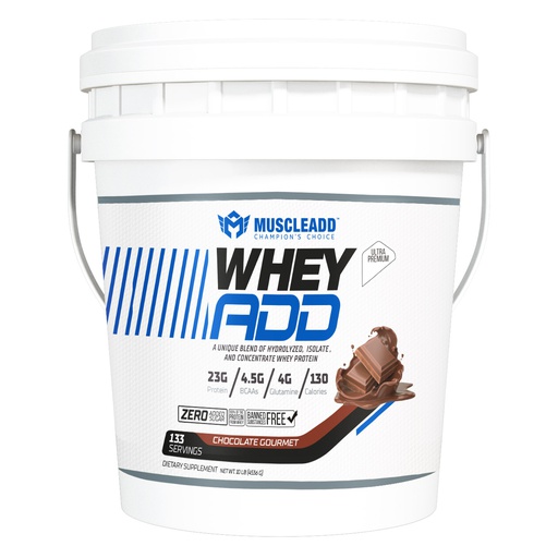 [6223007821377] Muscle Add Whey Add-133Serv.-4.5kg.- Chocolate Gourmet