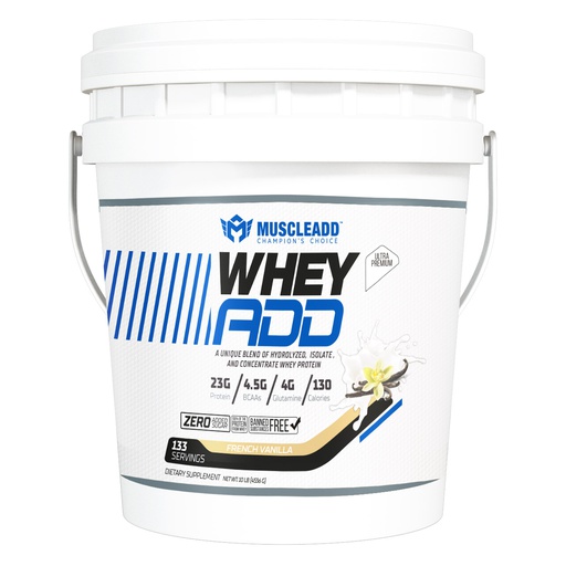 [6223007821384] Muscle Add Whey Add-133Serv.-4.5kg.-French Vanilla