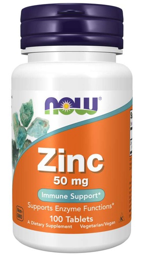 [733739015204] Now Foods Zinc 50mg-100Serv.-100Tablets