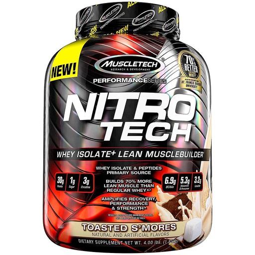 [631656710434] Muscletech Nitrotech-41Serv.-1.80KG-Toasted S'Mores